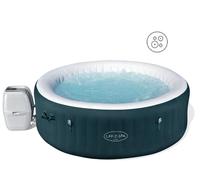 Bestway - Spa Gonflable Miami AirJet Efficacité énergétique pour 4 à 6 Personnes - 196 cm x 196 cm x 66 cm - Vert foncé