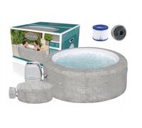 Bestway Lay-Z-Spa Spa gonflable Zurich AirJet avec couverture EnergySense pour 2 à 4 personnes