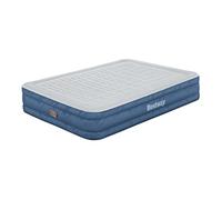 Bestway 80" x 60" x 14"/2.03m x 1.52m x 36cm Fortech Snugable Top Air Mattress Queen Built-in AC Pump
