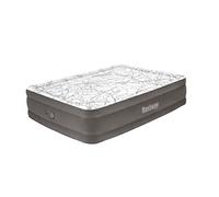 Bestway Lit gonflable matelas 2 places Tritech Cushify Top avec pompe électrique intégrée et revêtement antimicrobien 2,03 m x 1,52 m x 46 cm