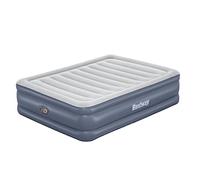 Bestway Lit gonflable matelas 2 places Tritech avec pompe électrique intégrée et revêtement antimicrobien 2,03 m x 1,52 m x 51 cm