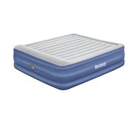 Bestway Matelas gonflable TriTech King – Pompe intégrée, 203 x 193 x 56 cm – Gris clair