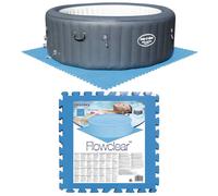 Bestway 8x Protecteurs de Plancher de Piscine Bleu Protection de Plancher