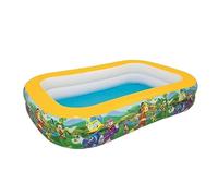 Bestway 91008 Disney Mickey Roadster Racers Piscine Hors Sol Rectangulaire 2 Boudins 262 X 175 X 51 cm