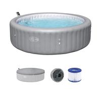 Spa gonflable carré Lay-Z-Spa® Hawaii AirJet 8 Grey , 4-8 personnes, 2,36 m x 2,36 cm x 71 cm, 190 jets d'air