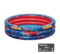 Bestway 98018 Spider Man Piscine Pataugeoire Ronde 3 Boudins 122 X 30 cm