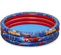 Bestway 98018 Spider Man piscine pataugeoire ronde 3 boudins 122 x 30 cm