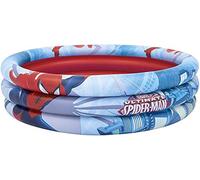 Bestway 98018 Spider Man piscine pataugeoire ronde 3 boudins 122 x 30 cm