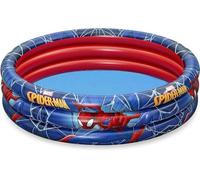 Bestway 98018 Spider Man piscine pataugeoire ronde 3 boudins 122 x 30 cm