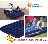 Bestway Matelas gonflable floqué 67003 203 x 152 x 22 cm Bleu