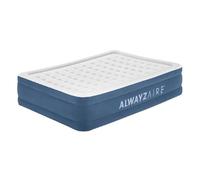 Bestway AlwayzAire Matelas Gonflable 2 Places avec Double Pompe électrique intégrée - 203 cm x 152 cm x 46 cm - Gris Clair/Bleu
