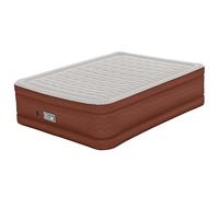 Bestway AlwayzAire Matelas Gonflable Fortech 2 Places avec Double Pompe électrique intégrée Comfort Choice+ - 203 cm x 152 cm x 51 cm - Beige/Marron