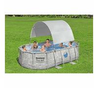 Bestway Auvent de piscine hors sol Blanc