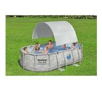 Bestway Auvent de piscine hors sol Blanc