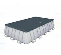 Bestway Bâche de Protection pour Piscine rectangulaire 732 x 366 x 132 cm pour protéger Piscine Nettoyage et Entretien