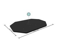 Bestway® Bâche ovale pour piscine 10 pi x 6 pi 7 po / 3,05 m x 2,00 m