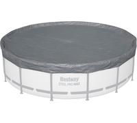 vidaXL Bâche de protection pour piscine hors-sol Bestway renforcée Ø 4,27 m Gris