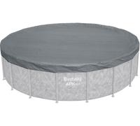 Bestway Bâche de protection pour piscine hors-sol renforcée Ø 5,49 m Gris renforcé