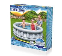Bestway Bassin Gonflable Enfants Piscine Bassin 152cm Ø X 43 CM Argent