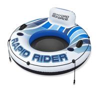 Bestway Bouée de rivière Rapid Rider 1 personne 122×122×48,5 cm Blanc/Bleu
