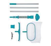 Kit d'entretien de piscine avec aspirateur et épuisette