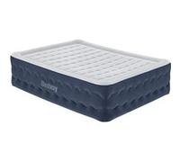 BESTWAY Bestway Lit gonflable 2 places TruLeisure pompe électrique intégrée 203x152x51cm Gris clair (dessus) et bleu foncé (côtés)