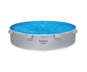 BESTWAY Bestway Piscine acier ronde Bestway Stock Tank TANX 305 x 61 cm gris galvanisé
