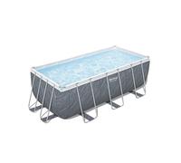 BESTWAY Bestway Piscine hors sol rectangle Power Steel 412 x 201 x 122 cm décor marbre