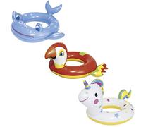 Bestway - Bouée Animaux Licorne 79 x 58 cm Baleine 84 x 71 cm Perroquet 84 x 76 cm, 3 modèles Assortis