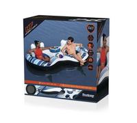 Bestway Bouée Double Anneau Rapid Rider Avec Poignées Unisex 251 X 132 Cm Bleu / Blanc