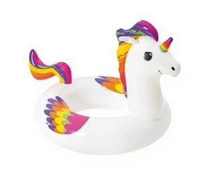 Bestway Bouée ronde gonflable licorne Fantasy - Diamètre 91 cm