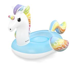 Bestway Bouée XXL à chevaucher Licorne - 233 cm x 156 cm x 136,5 cm - Multicolore