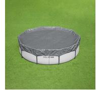 Bestway Couverture de piscine 1 Ø3,05 m Rond Polyester Gris for 42035725