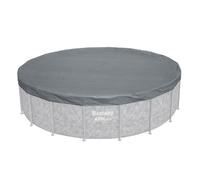 Bestway Bâche de protection pour piscine hors-sol renforcée Ø 5,49 m Gris renforcé