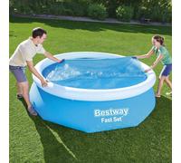 Bestway Couverture solaire de piscine Flowclear 305 cm couverture de piscine