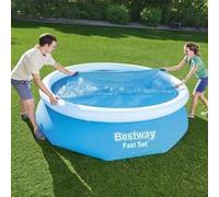Bestway Couverture solaire de piscine Flowclear 305 cm, couverture de piscine, couverture de sécurité pour piscine,, toile de piscine 3202479 G