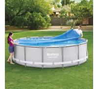 Bestway Couverture solaire de piscine Flowclear 427 cm couverture de piscine