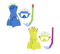 Bestway Set Snorkel Crusader Essential – Junior Taille 37-41 Protection UV Multicolore