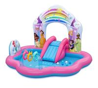 Bestway - Disney Aire de Jeux pour Enfants avec pataugeoire Gonflable Princess Enchanted Palace - 221 cm x 193 cm x 140 cm - Multicolore