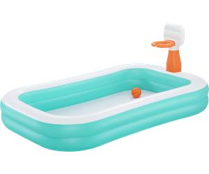 Bestway Dunk n' Splash - Piscine Gonflable avec Panier de Basket 251 x 168 x 102 cm - 1 pcs