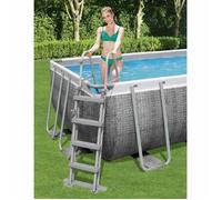Bestway Échelle Piscine Flowclear 4 Marches 122 cm Gris - 122 cm