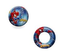 Bestway | Ensemble de Bain Spider-Man | Ballon d'eau 51 cm + bouée de Natation 56 cm | Idéal pour la Plage ou la Piscine