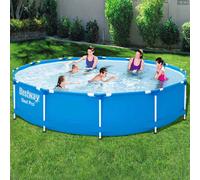 Bestway Ensemble de Piscine Cadre 366x76 cm Hors Sol Jardin Arrière-cour