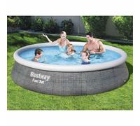 Bestway Ensemble de Piscine Gonflable Fast Set avec Pompe 396x84 cm Hors Sol