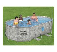 Bestway Ensemble de Piscine Power Steel 427x250x100 cm Piscine à Cadre Jardin