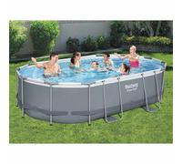 Bestway Ensemble de Piscine Power Steel Ovale 488x305x107 cm Hors Sol Jardin