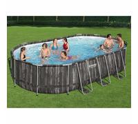 Bestway Ensemble de piscine Power Steel Ovale 488x305x107 cm piscine
