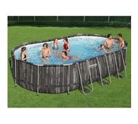 Bestway Ensemble de piscine Power Steel Ovale 488x305x107 cm