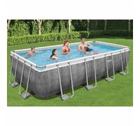 Bestway Ensemble de piscine Power Steel Rectangulaire 549x274x122 cm