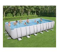 Bestway Ensemble de Piscine Power Steel Rectangulaire 732x366x132 cm Jardin